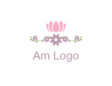 lotus flower with leaves