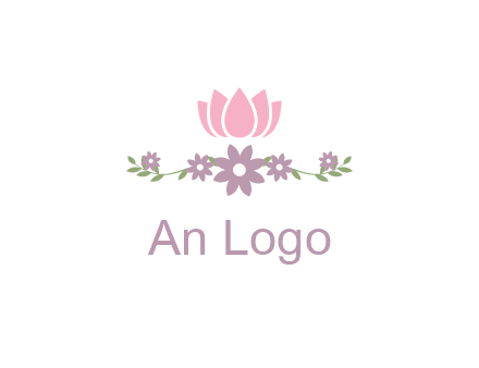 lotus flower with leaves