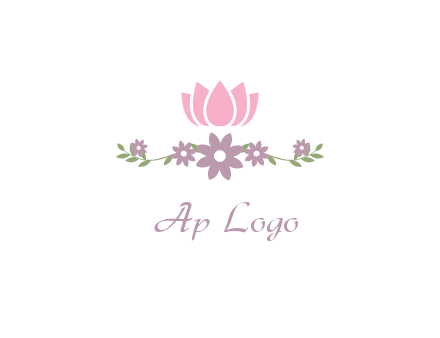lotus flower with leaves