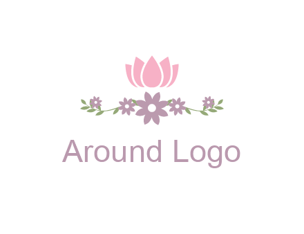 lotus flower with leaves