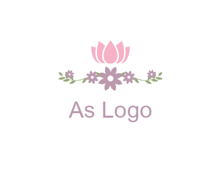 lotus flower with leaves