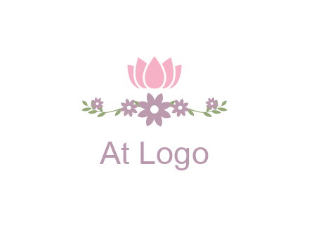 lotus flower with leaves