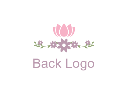 lotus flower with leaves