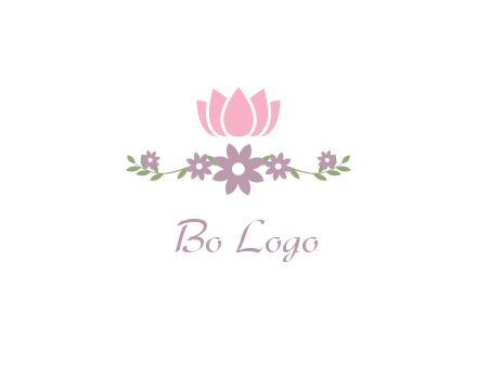 lotus flower with leaves