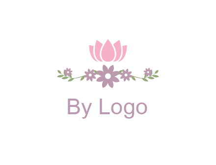 lotus flower with leaves