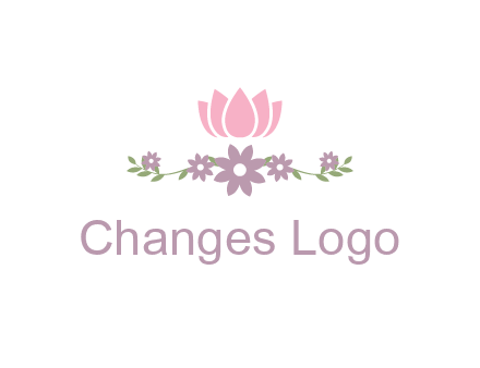 lotus flower with leaves