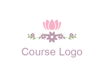 lotus flower with leaves