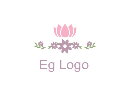 lotus flower with leaves