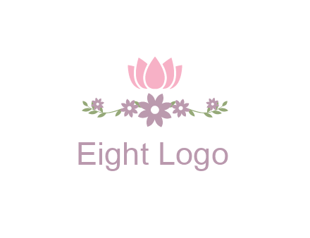 lotus flower with leaves