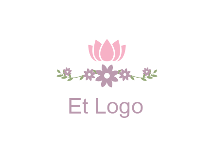 lotus flower with leaves