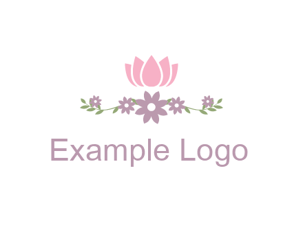 lotus flower with leaves