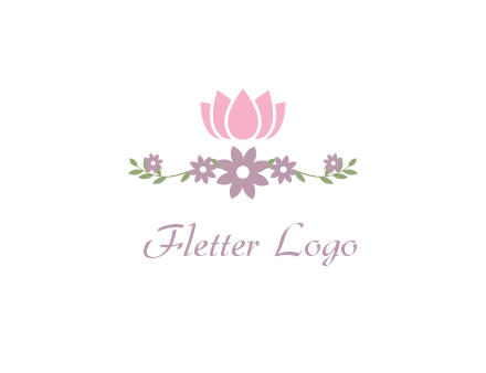 lotus flower with leaves