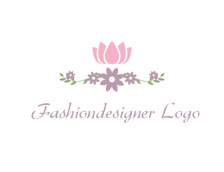 lotus flower with leaves