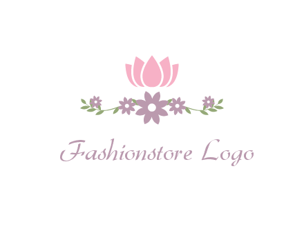 lotus flower with leaves