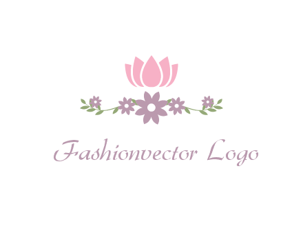 lotus flower with leaves