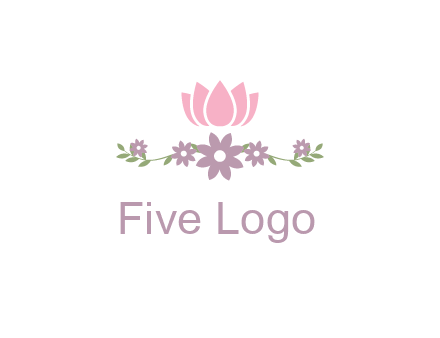 lotus flower with leaves