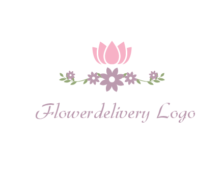 lotus flower with leaves