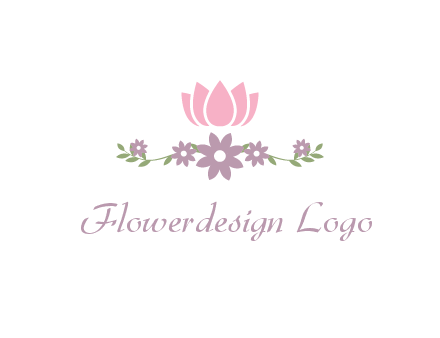 lotus flower with leaves