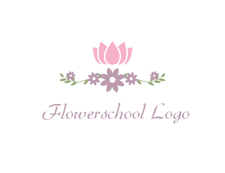 lotus flower with leaves