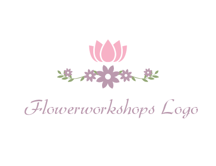 lotus flower with leaves