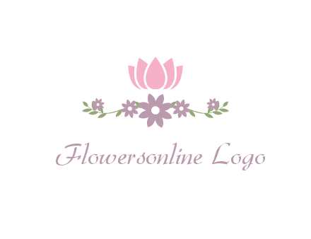 lotus flower with leaves
