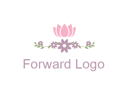 lotus flower with leaves