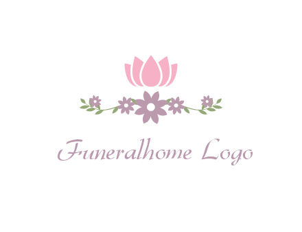 lotus flower with leaves