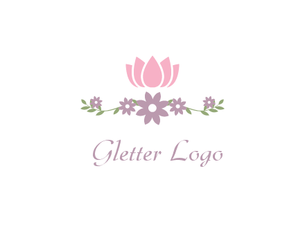 lotus flower with leaves
