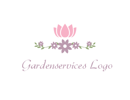 lotus flower with leaves