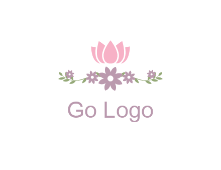 lotus flower with leaves