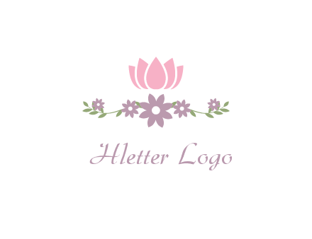 lotus flower with leaves