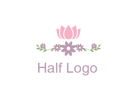 lotus flower with leaves