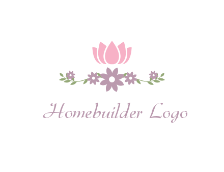 lotus flower with leaves