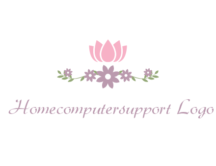 lotus flower with leaves