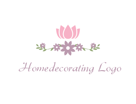 lotus flower with leaves