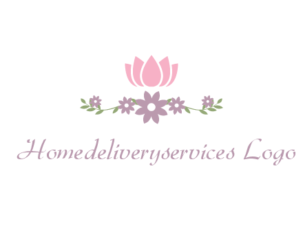 lotus flower with leaves