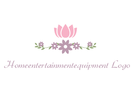 lotus flower with leaves