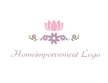 lotus flower with leaves