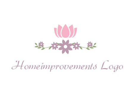 lotus flower with leaves