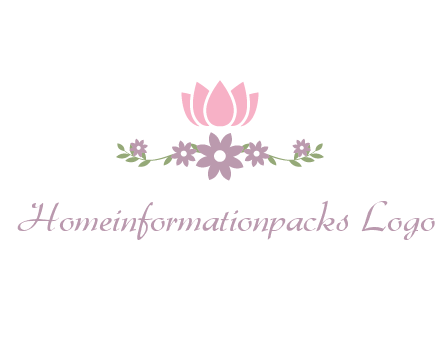 lotus flower with leaves