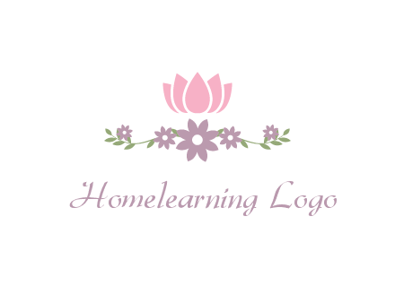 lotus flower with leaves