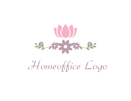 lotus flower with leaves