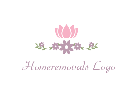 lotus flower with leaves