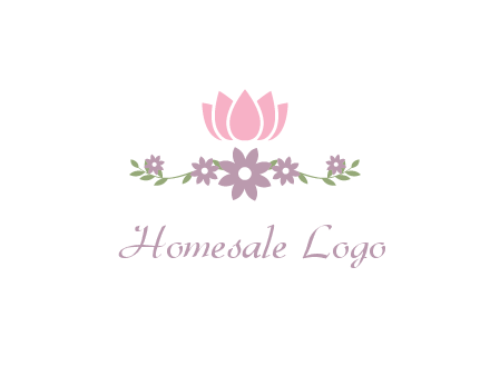 lotus flower with leaves