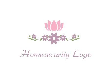 lotus flower with leaves