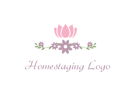 lotus flower with leaves