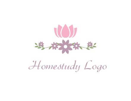 lotus flower with leaves