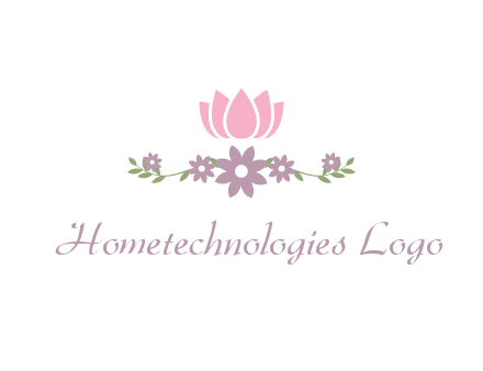 lotus flower with leaves