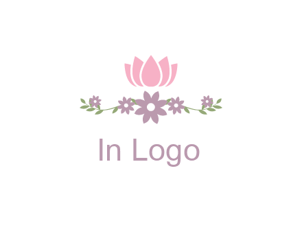 lotus flower with leaves
