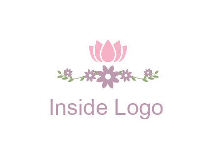 lotus flower with leaves